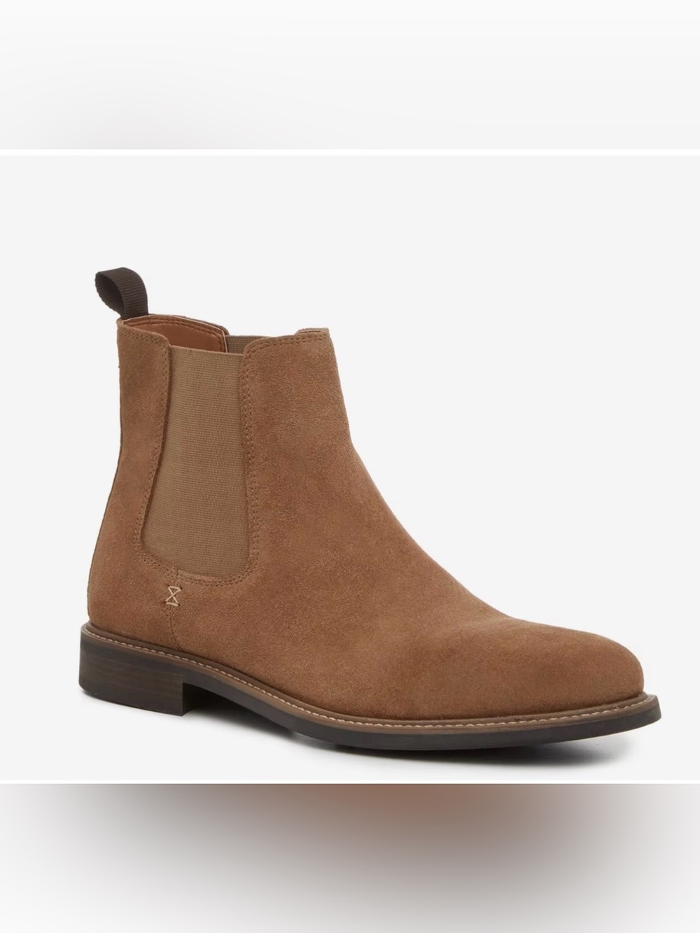Crown Vintage Lanbart Boots Men's 10 Brown Suede Pull On Ankle Chelsea HAWK1683